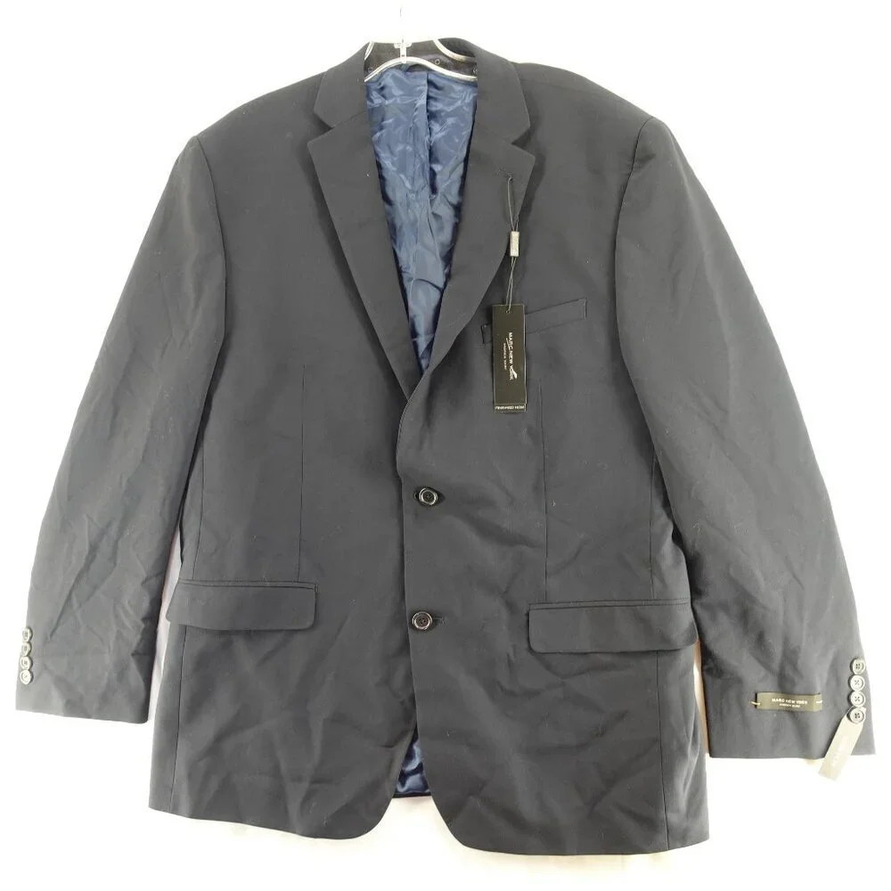 Men's Marc New York by Andrew Marc Suit Blazer Jacket in Navy size 44R NEW